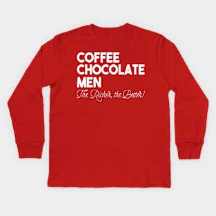 Coffee Chocolate Men Kids Long Sleeve T-Shirt